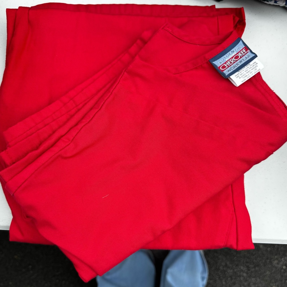 Cherokee Vibrant Red Medical Scrub Pants